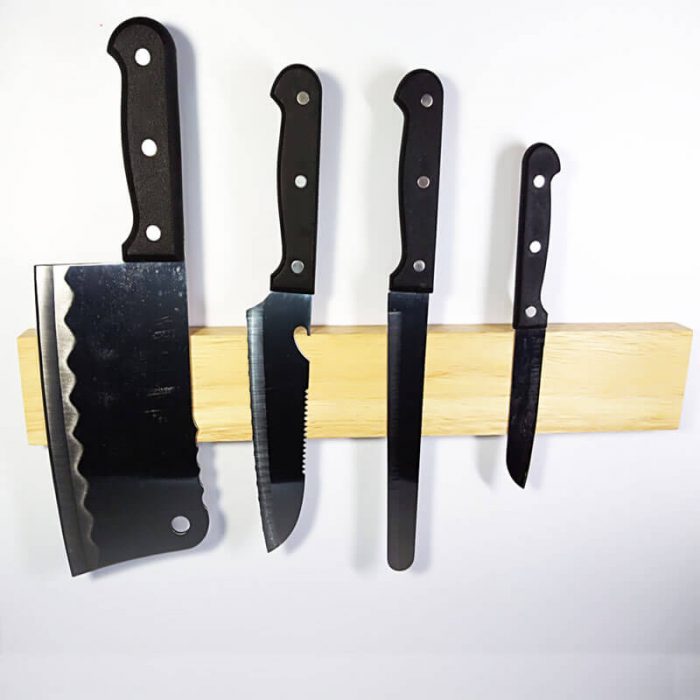 wooden magnetic knife holder