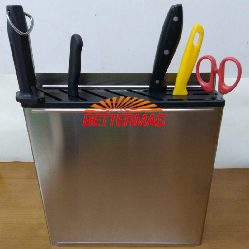 Stainless Steel Knife Holder Rack Wall Mount Top Restaurant Knife Rack