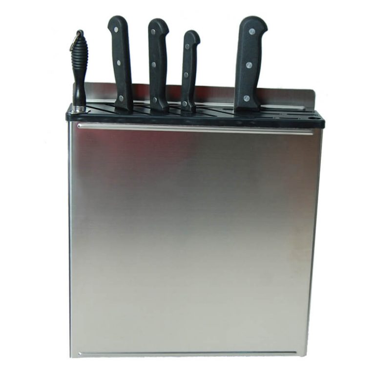 Stainless Steel Knife Holder Rack Wall Mount Top Restaurant Knife Rack